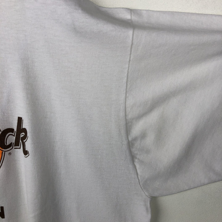 ~90'S Screen Stars Hard Rock Cafe Print Advertising T-Shirt, Made in USA, Men's XL equivalent, Vintage cotton white type Vintage Second Hand