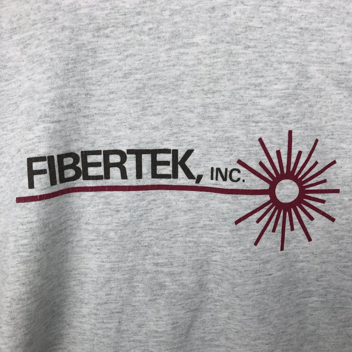 90'S Fruit of the Loom FIBERTEK, Inc. Advertising T-Shirt, Made in USA, Men's XXL equivalent, Vintage cotton gray type Vintage Second Hand