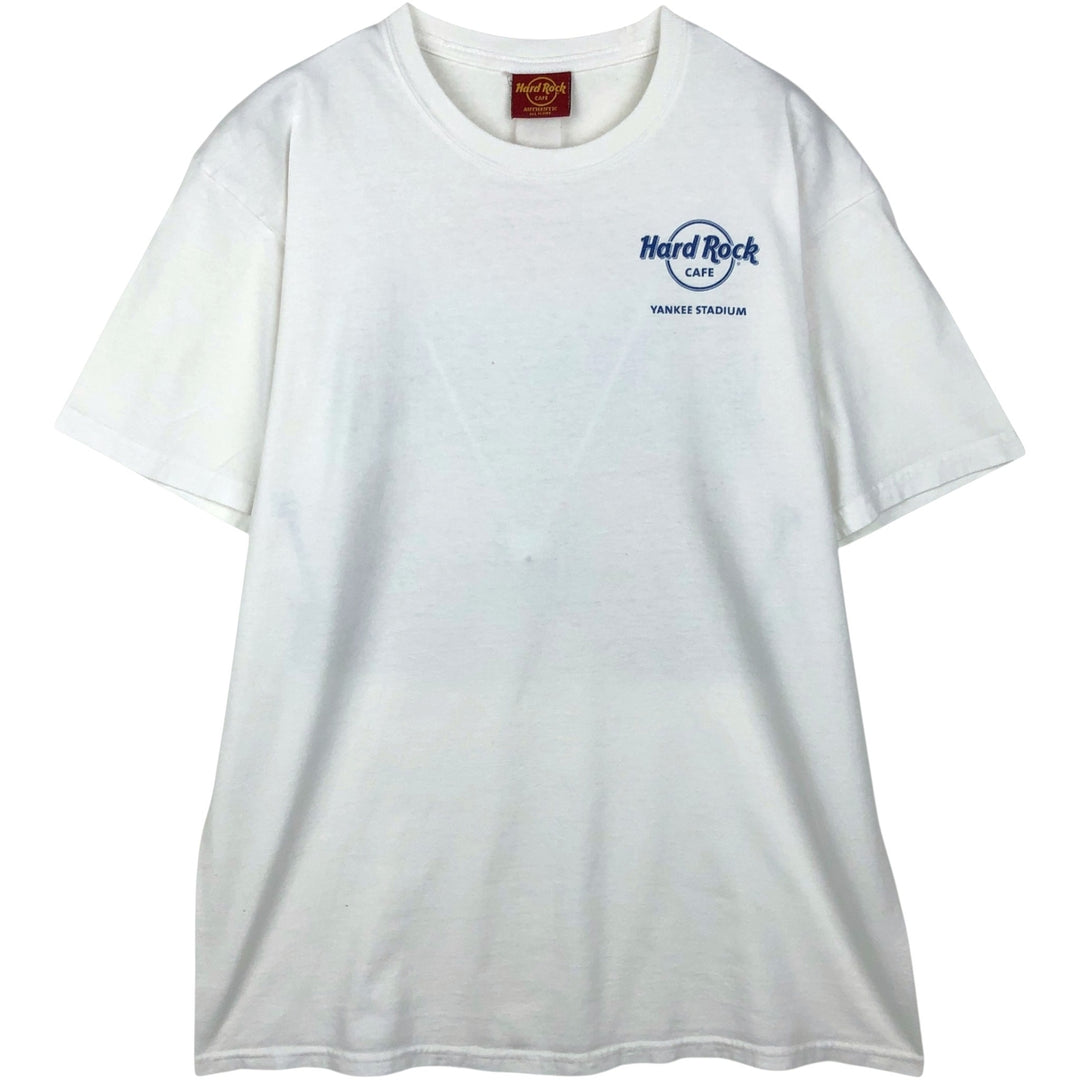 HARD ROCK CAFE Hard Rock Cafe Advertising T-shirt Men's M size unclear white type Vintage Second Hand