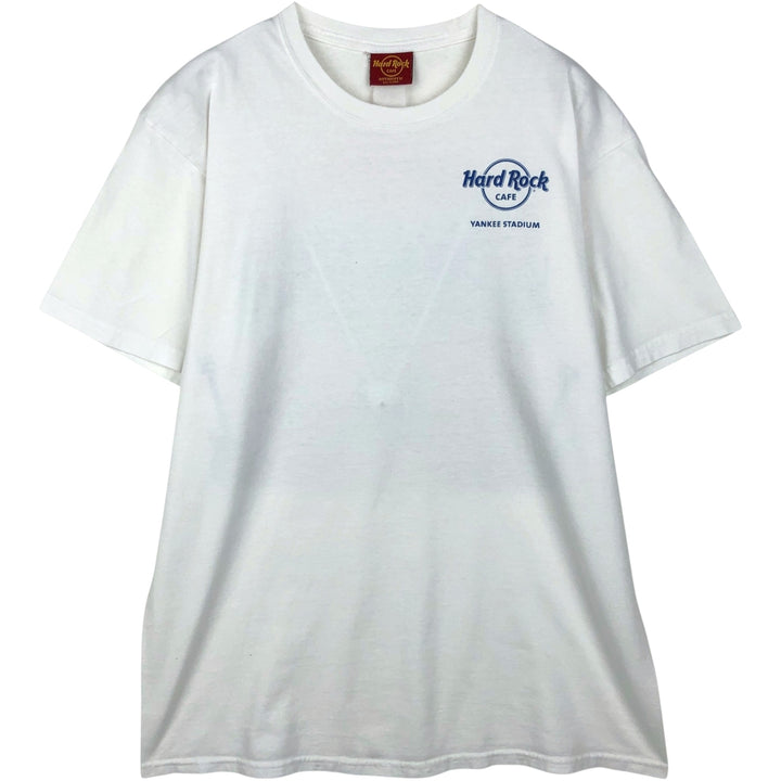 HARD ROCK CAFE Hard Rock Cafe Advertising T-shirt Men's M size unclear white type Vintage Second Hand
