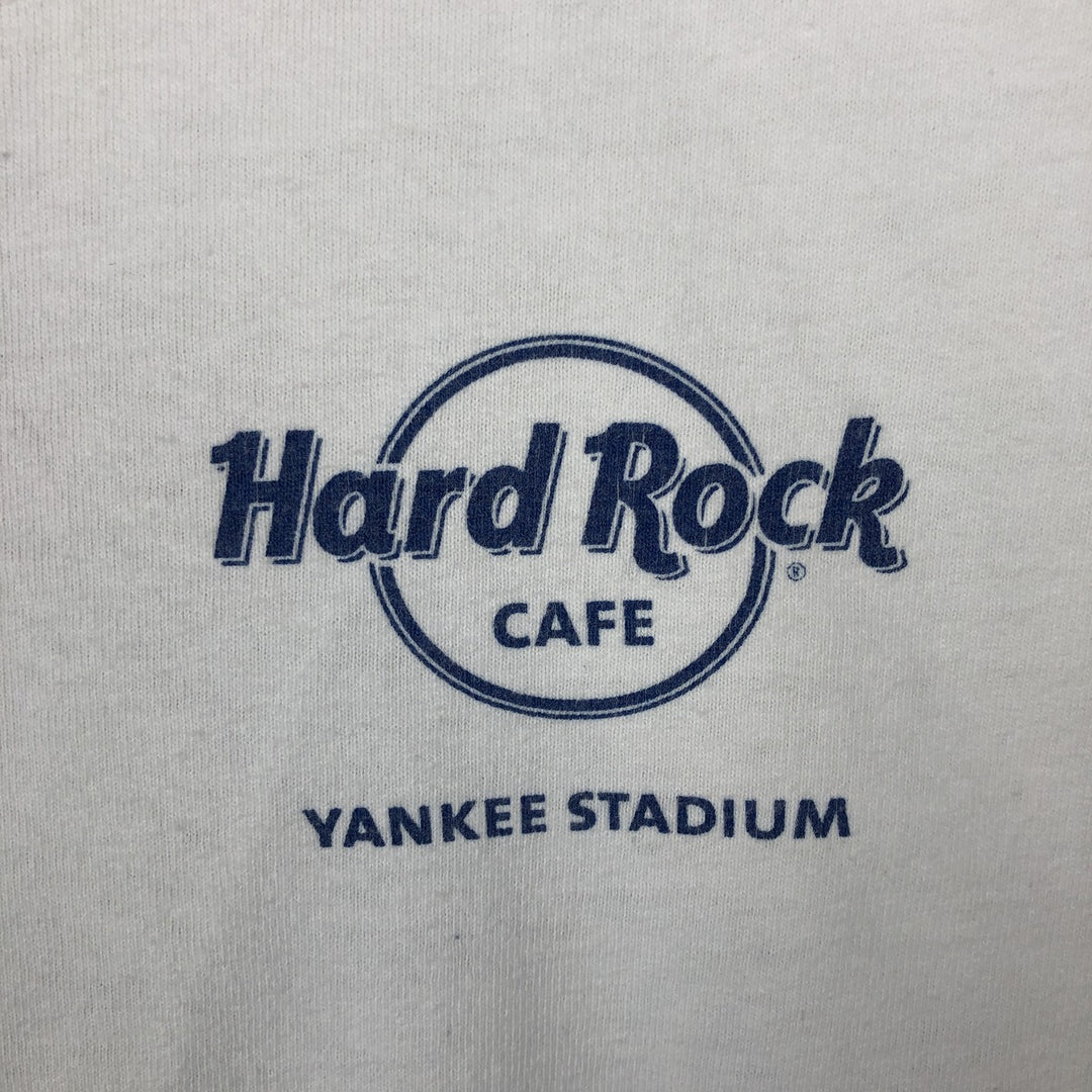 HARD ROCK CAFE Hard Rock Cafe Advertising T-shirt Men's M size unclear white type Vintage Second Hand
