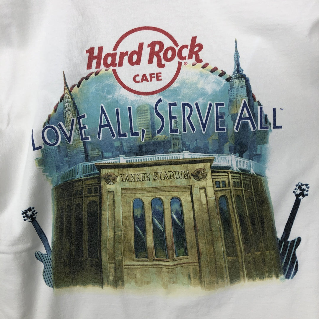 HARD ROCK CAFE Hard Rock Cafe Advertising T-shirt Men's M size unclear white type Vintage Second Hand