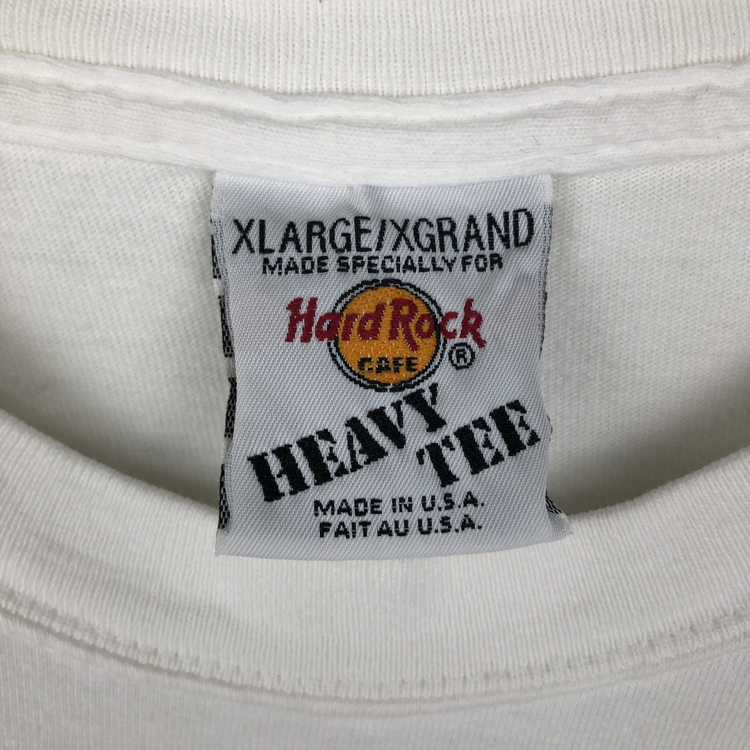 90s-00'S Hard Rock Cafe Advertising T-Shirt, Made in USA, Men's XL equivalent, Vintage cotton white type Vintage Second Hand