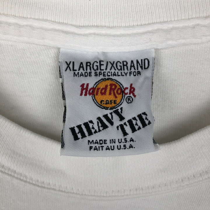 90s-00'S Hard Rock Cafe Advertising T-Shirt, Made in USA, Men's XL equivalent, Vintage cotton white type Vintage Second Hand