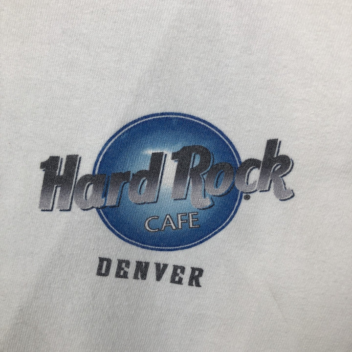 90s-00'S Hard Rock Cafe Advertising T-Shirt, Made in USA, Men's XL equivalent, Vintage cotton white type Vintage Second Hand