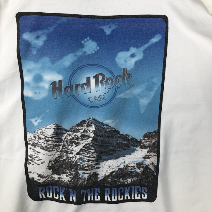 90s-00'S Hard Rock Cafe Advertising T-Shirt, Made in USA, Men's XL equivalent, Vintage cotton white type Vintage Second Hand
