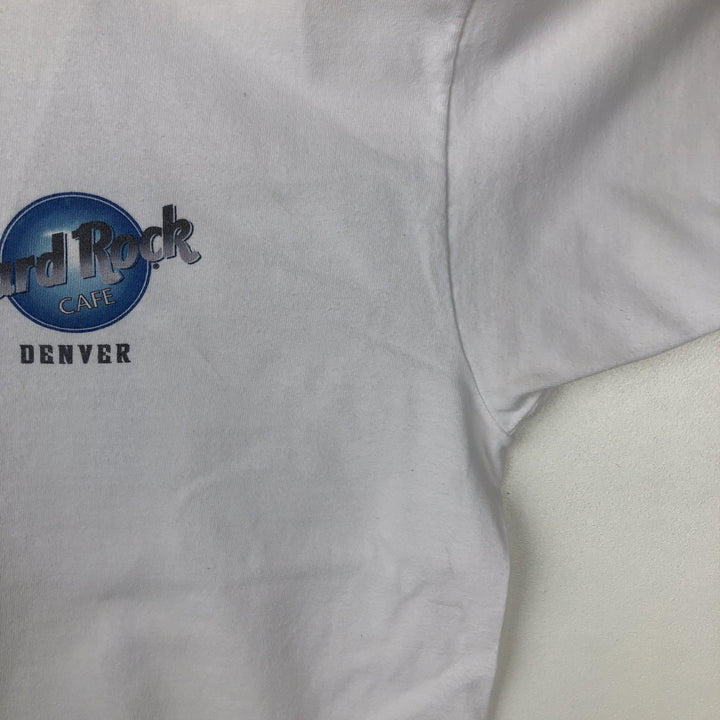 90s-00'S Hard Rock Cafe Advertising T-Shirt, Made in USA, Men's XL equivalent, Vintage cotton white type Vintage Second Hand