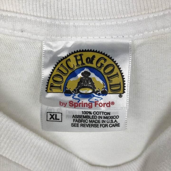 TOUCH OF GOLD Dr. Vanillacuddy Advertising T-Shirt, Men's Size XL (equivalent) cotton white type Vintage Second Hand