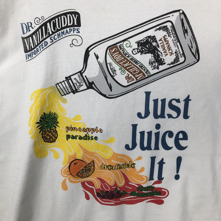 TOUCH OF GOLD Dr. Vanillacuddy Advertising T-Shirt, Men's Size XL (equivalent) cotton white type Vintage Second Hand