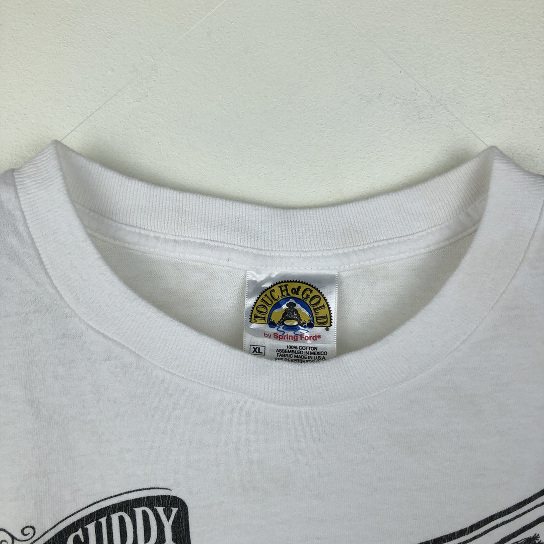 TOUCH OF GOLD Dr. Vanillacuddy Advertising T-Shirt, Men's Size XL (equivalent) cotton white type Vintage Second Hand