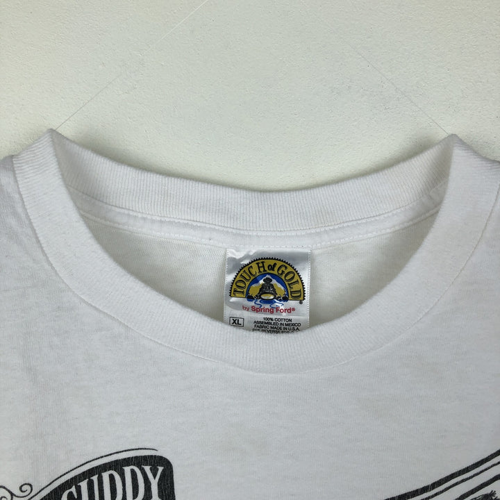 TOUCH OF GOLD Dr. Vanillacuddy Advertising T-Shirt, Men's Size XL (equivalent) cotton white type Vintage Second Hand