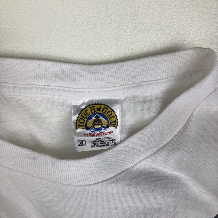 TOUCH OF GOLD Dr. Vanillacuddy Advertising T-Shirt, Men's Size XL (equivalent) cotton white type Vintage Second Hand