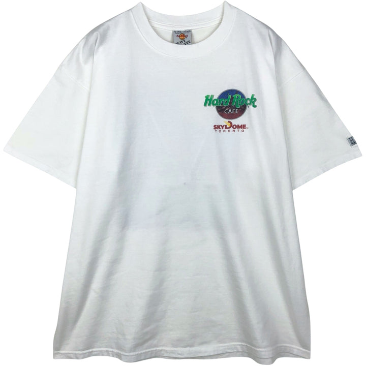 HARD ROCK CAFE Hard Rock Cafe Advertising T-shirt Made in USA Men's XL cotton white type Vintage Second Hand