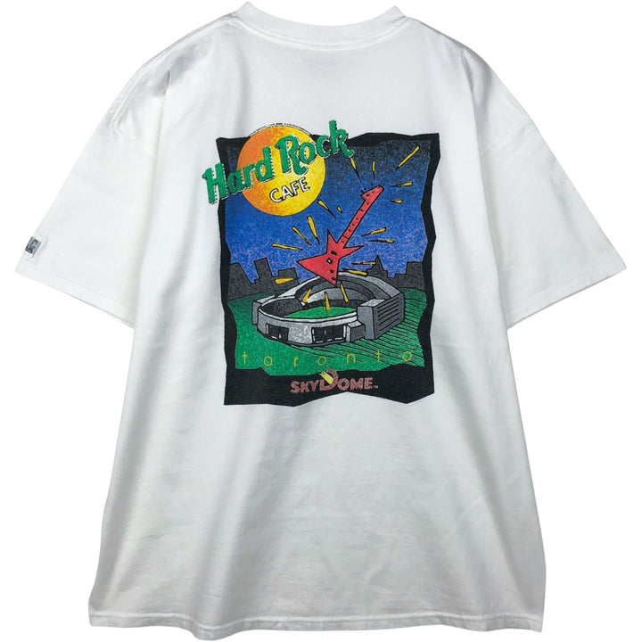 HARD ROCK CAFE Hard Rock Cafe Advertising T-shirt Made in USA Men's XL cotton white type Vintage Second Hand