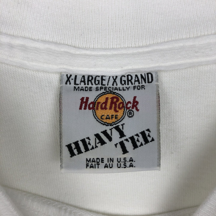 HARD ROCK CAFE Hard Rock Cafe Advertising T-shirt Made in USA Men's XL cotton white type Vintage Second Hand