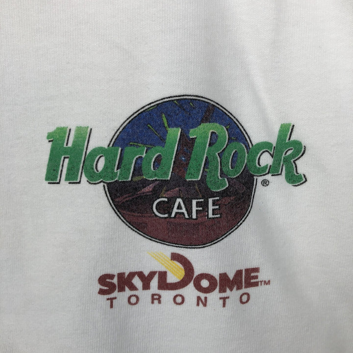 HARD ROCK CAFE Hard Rock Cafe Advertising T-shirt Made in USA Men's XL cotton white type Vintage Second Hand