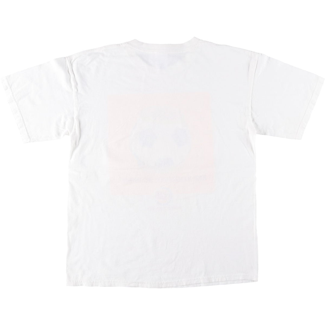 2000'S Gildan Heavy Weight Cotton Burger King Advertising T-Shirt, Men's Size L (approx.) cotton white type Vintage Second Hand