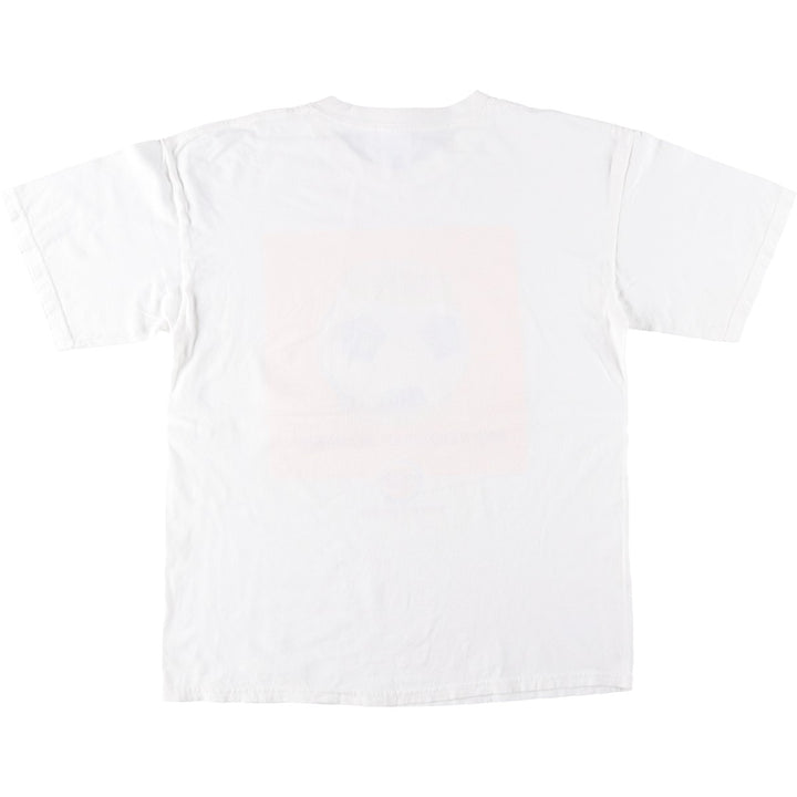 2000'S Gildan Heavy Weight Cotton Burger King Advertising T-Shirt, Men's Size L (approx.) cotton white type Vintage Second Hand