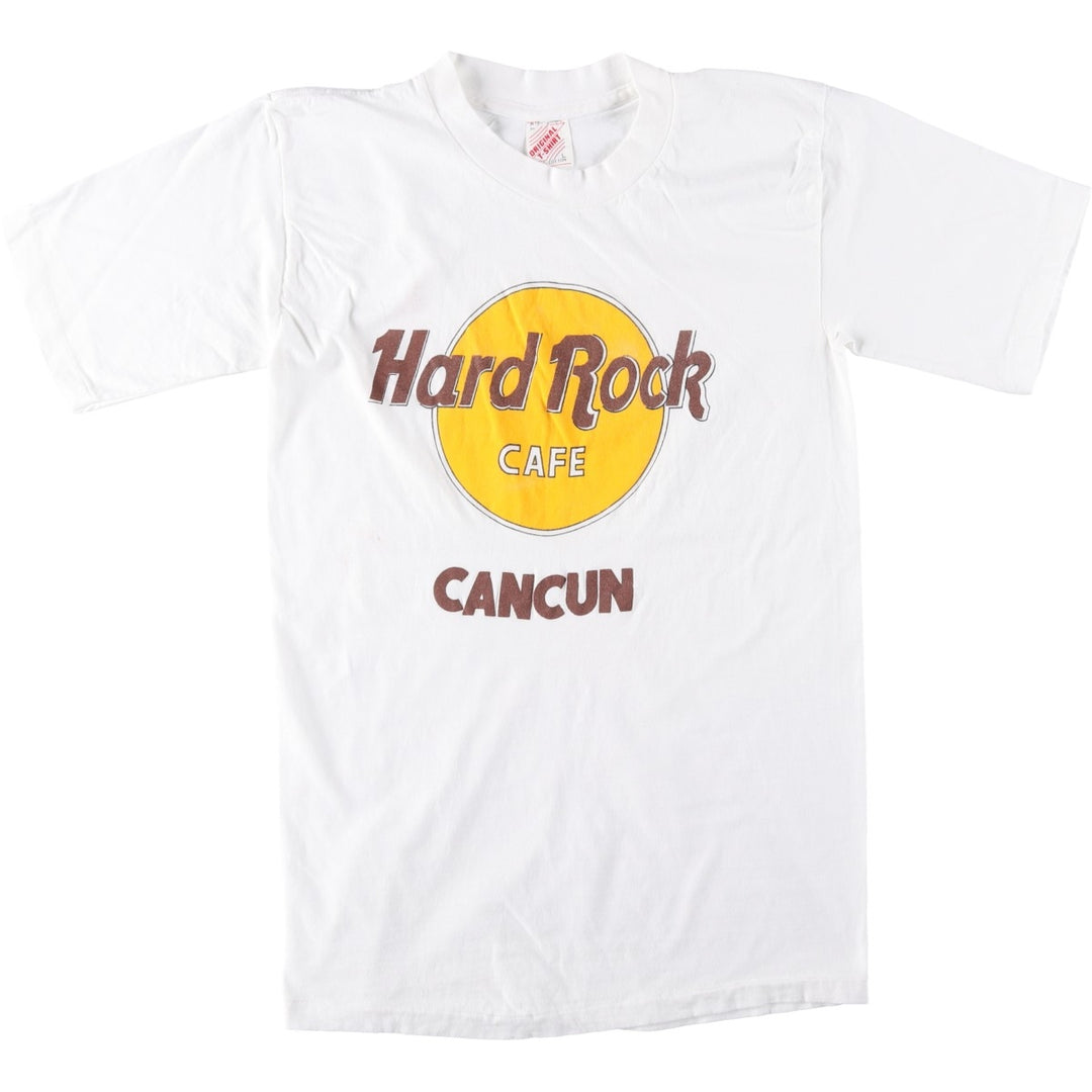 90'S Original Hard Rock Cafe Advertising T-Shirt, Men's Size L (approx.), Vintage cotton white type Vintage Second Hand