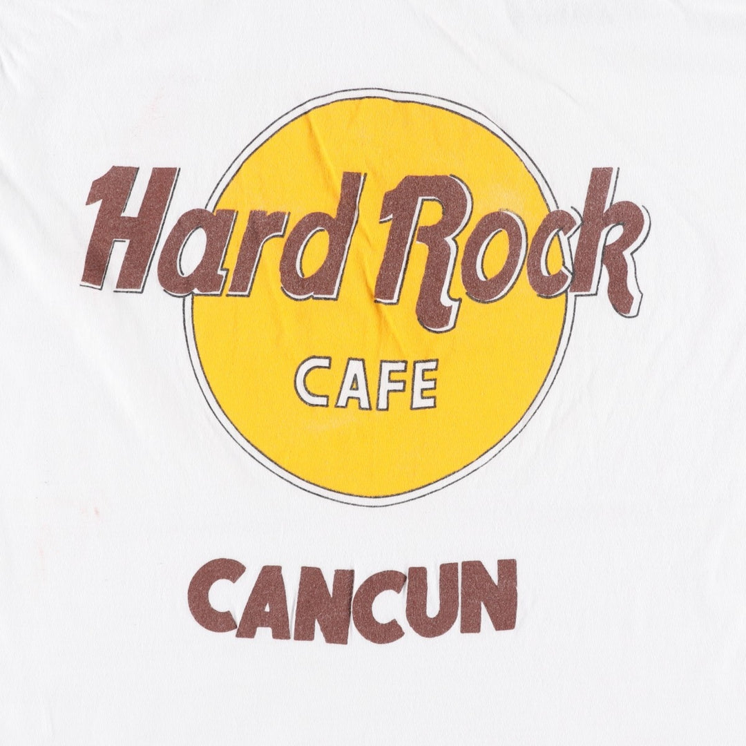 90'S Original Hard Rock Cafe Advertising T-Shirt, Men's Size L (approx.), Vintage cotton white type Vintage Second Hand