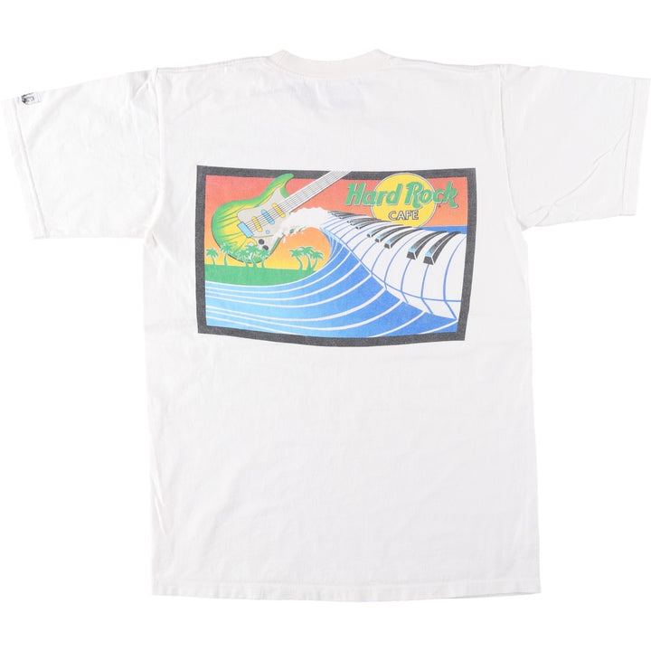 90'S HARD ROCK CAFE Hard Rock Cafe Advertising T-shirt Made in USA Men's M Vintage cotton white type Vintage Second Hand