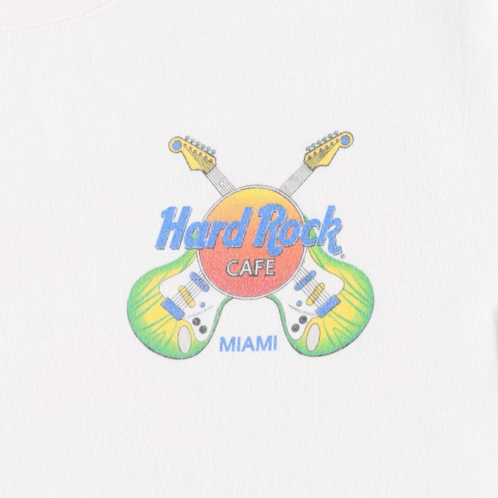 90'S HARD ROCK CAFE Hard Rock Cafe Advertising T-shirt Made in USA Men's M Vintage cotton white type Vintage Second Hand