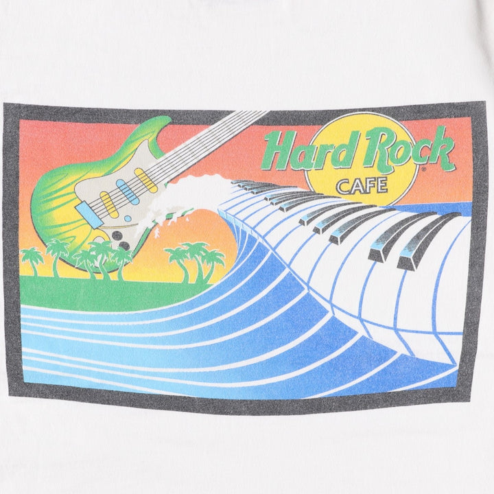 90'S HARD ROCK CAFE Hard Rock Cafe Advertising T-shirt Made in USA Men's M Vintage cotton white type Vintage Second Hand