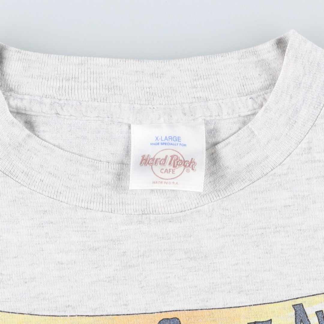 90'S HARD ROCK CAFE Hard Rock Cafe Advertising T-shirt Made in USA Men's XL Vintage cotton gray type Vintage Second Hand