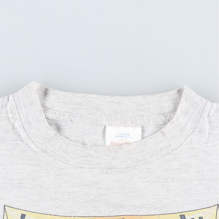 90'S HARD ROCK CAFE Hard Rock Cafe Advertising T-shirt Made in USA Men's XL Vintage cotton gray type Vintage Second Hand