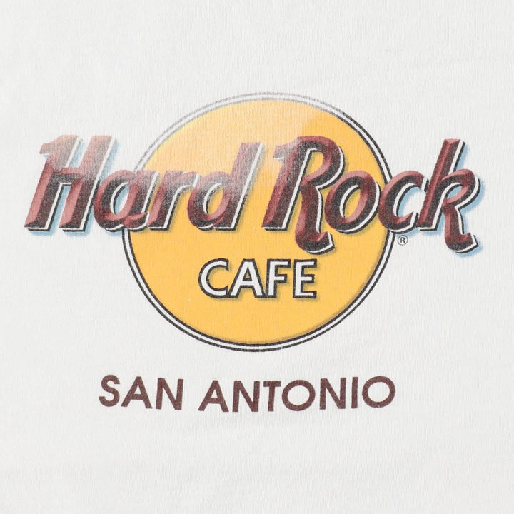 HARD ROCK CAFE Hard Rock Cafe Advertising T-Shirt, Made in USA, Men's Size M cotton white type Vintage Second Hand