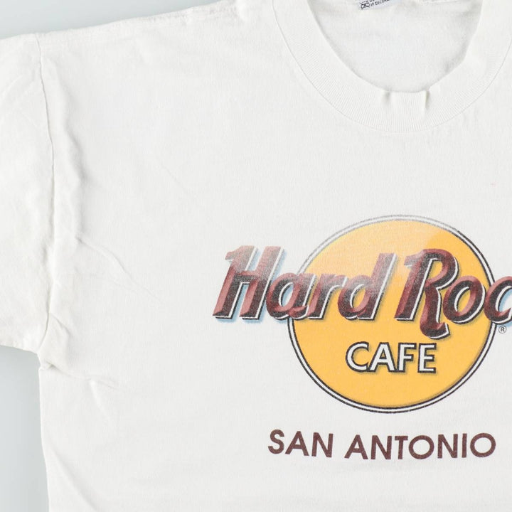 HARD ROCK CAFE Hard Rock Cafe Advertising T-Shirt, Made in USA, Men's Size M cotton white type Vintage Second Hand