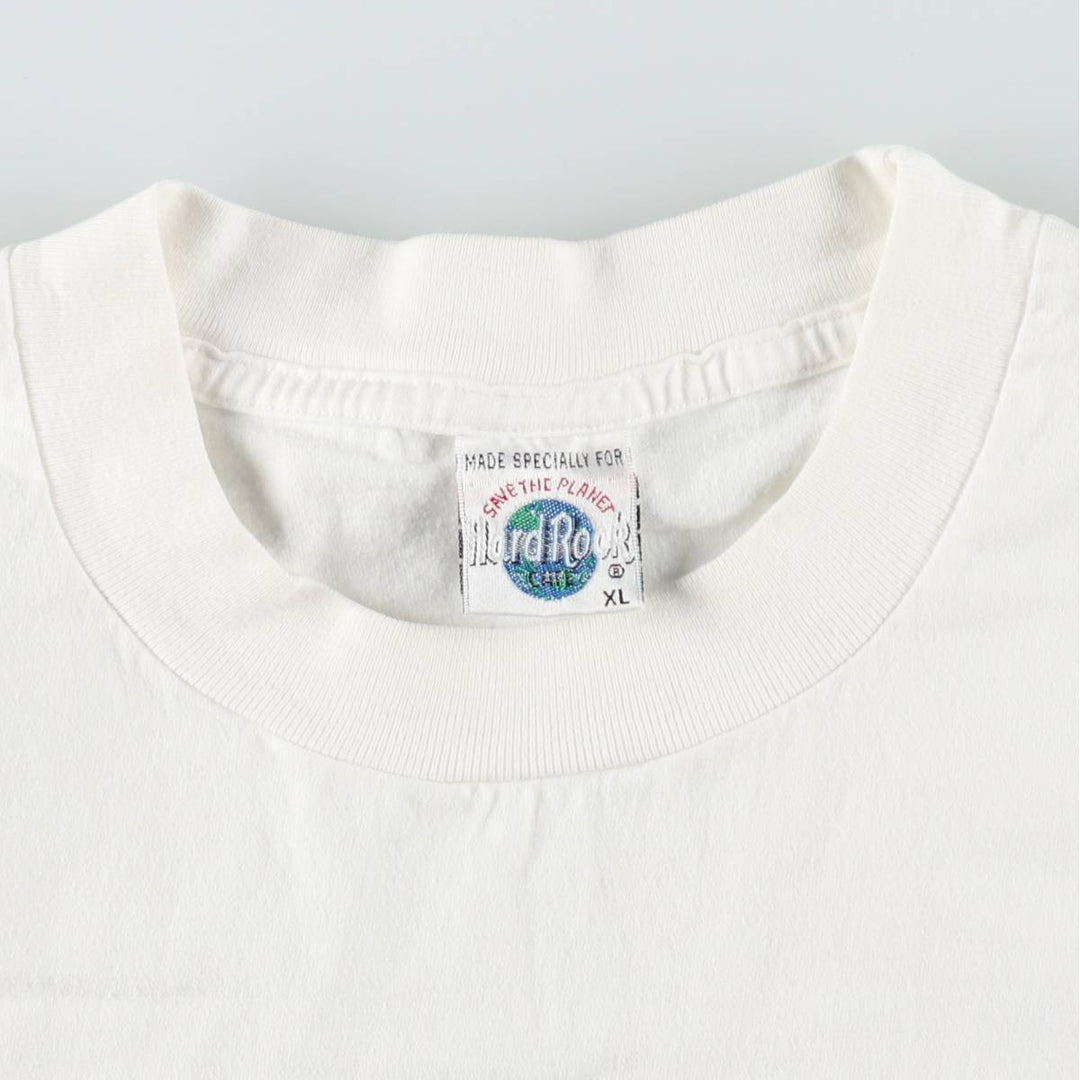 Vintage 90'S Hard Rock Cafe advertising t-shirt, men's size XL. unclear white type Vintage Second Hand