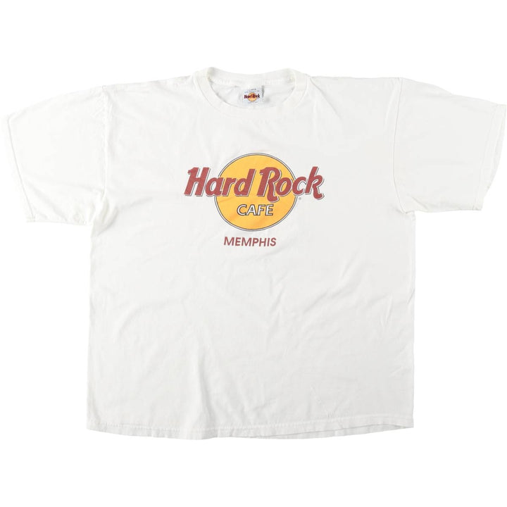HARD ROCK CAFE Hard Rock Cafe Advertising T-shirt Made in USA Men's XL cotton white type Vintage Second Hand