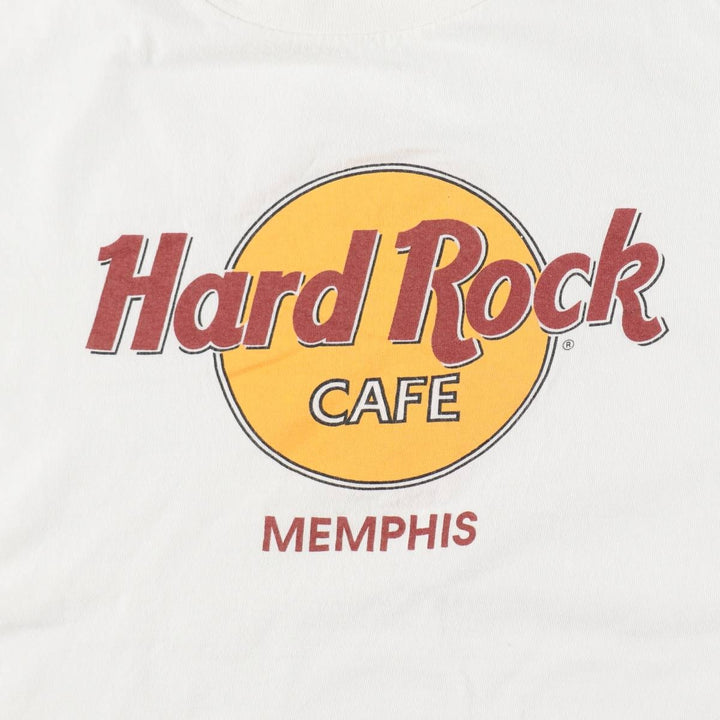 HARD ROCK CAFE Hard Rock Cafe Advertising T-shirt Made in USA Men's XL cotton white type Vintage Second Hand