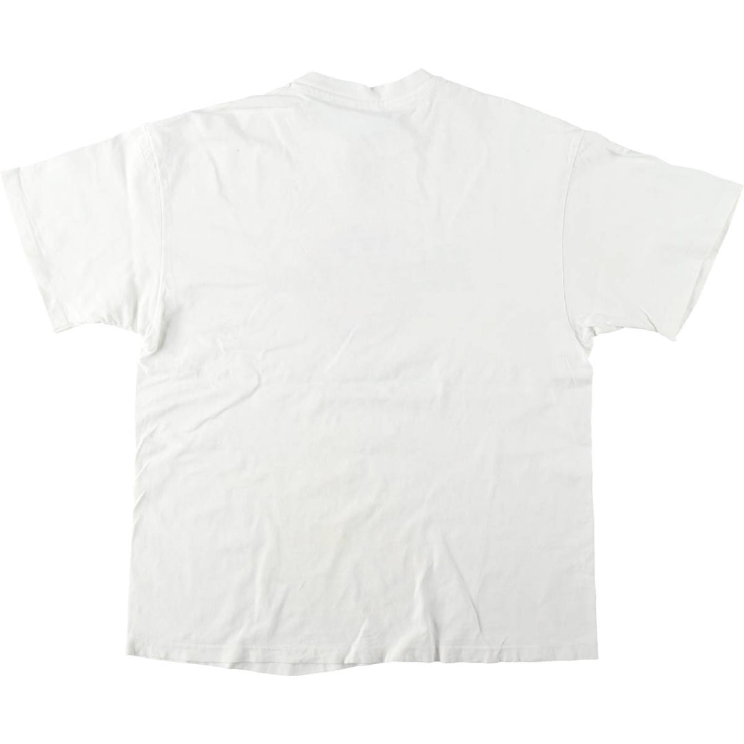 ~90'S Hanes HARD ROCK CAFE Advertising T-Shirt, Made in USA, Men's Size L (approx.), Vintage cotton white type Vintage Second Hand
