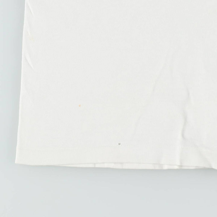 ~90'S Hanes HARD ROCK CAFE Advertising T-Shirt, Made in USA, Men's Size L (approx.), Vintage cotton white type Vintage Second Hand