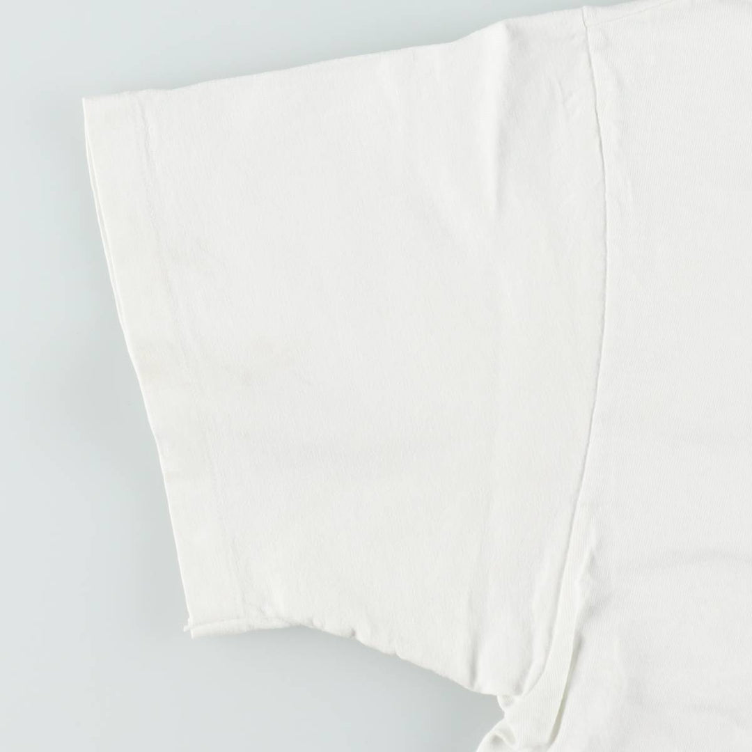 ~90'S Hanes HARD ROCK CAFE Advertising T-Shirt, Made in USA, Men's Size L (approx.), Vintage cotton white type Vintage Second Hand