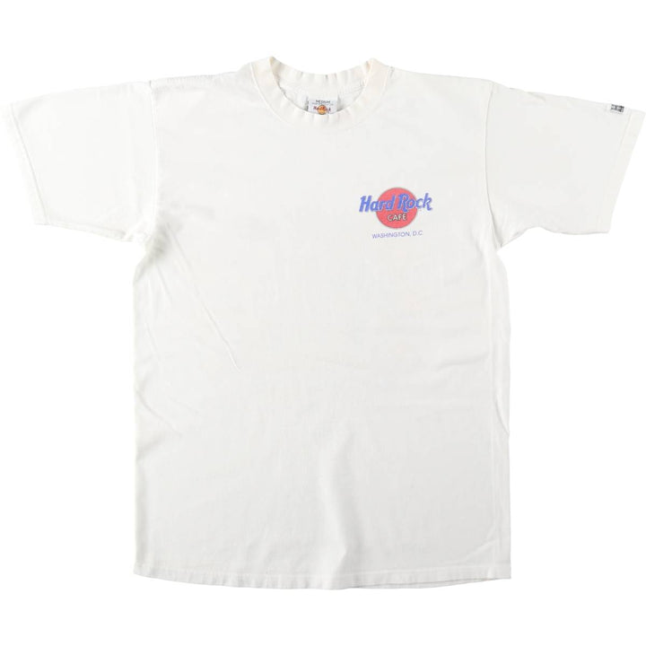HARD ROCK CAFE Hard Rock Cafe Advertising T-Shirt, Made in USA, Men's Size M cotton white type Vintage Second Hand