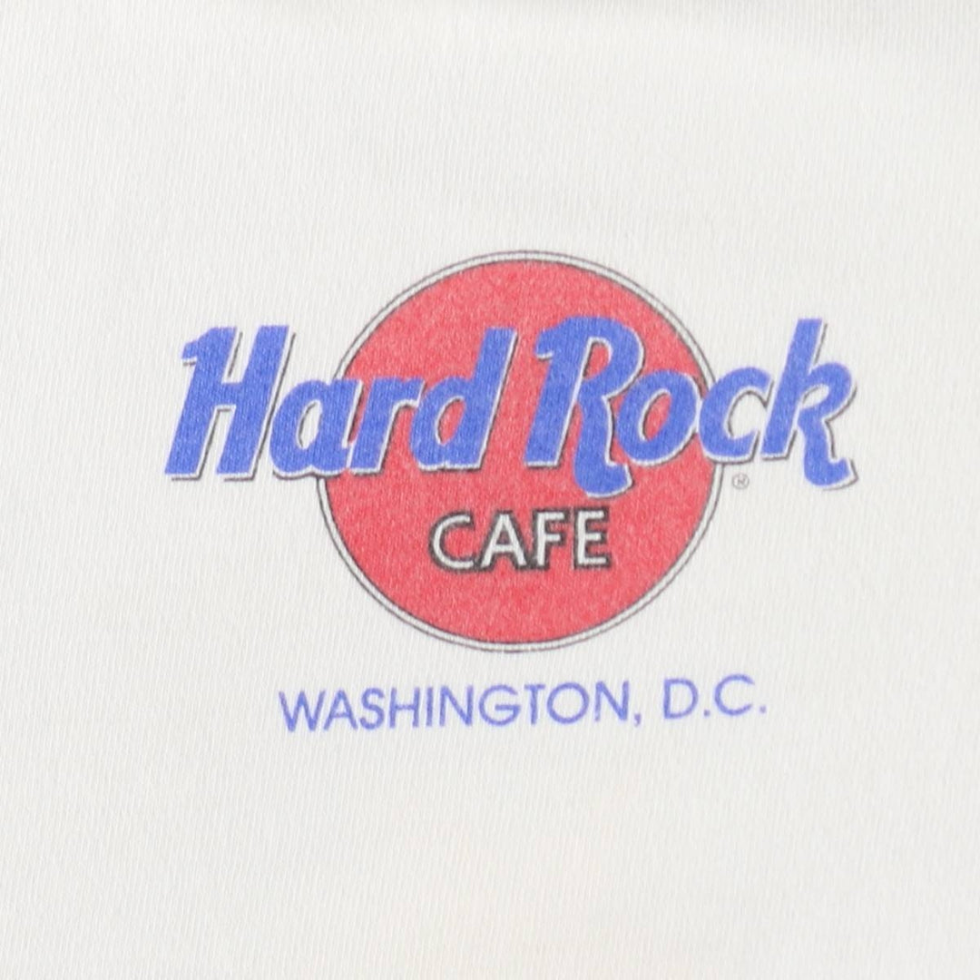 HARD ROCK CAFE Hard Rock Cafe Advertising T-Shirt, Made in USA, Men's Size M cotton white type Vintage Second Hand