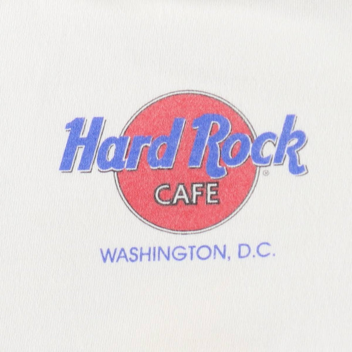 HARD ROCK CAFE Hard Rock Cafe Advertising T-Shirt, Made in USA, Men's Size M cotton white type Vintage Second Hand