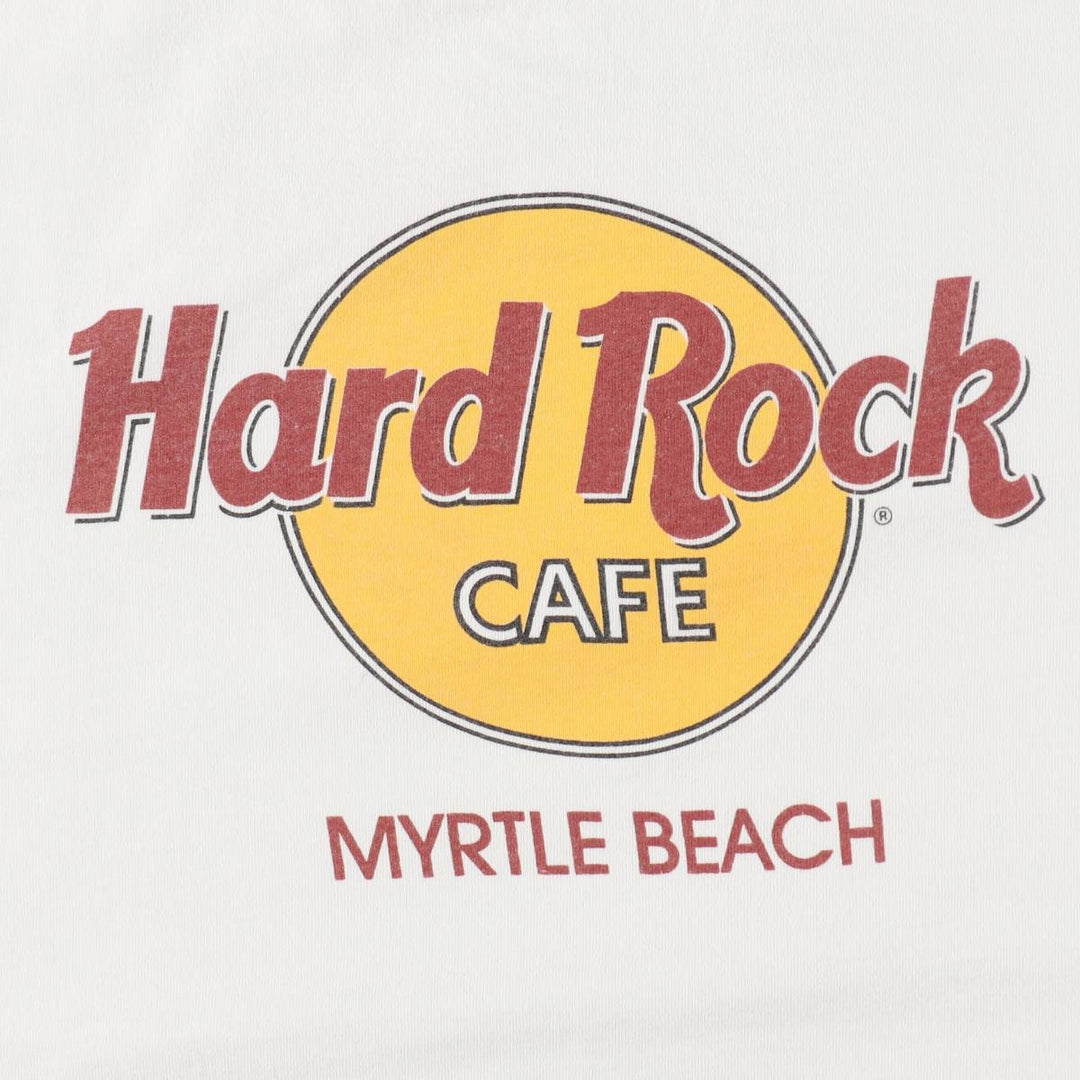 ~90'S Hard Rock Cafe Advertising T-Shirt, Made in USA, Men's XL equivalent, Vintage cotton white type Vintage Second Hand