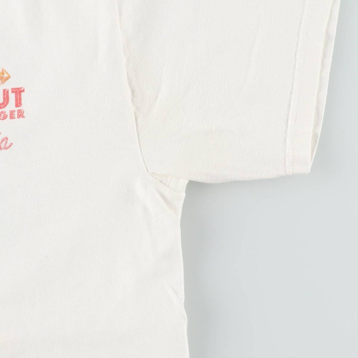 2000'S Hanes In-N-Out Burger advertising T-shirt, men's size M (approx.) cotton white type Vintage Second Hand