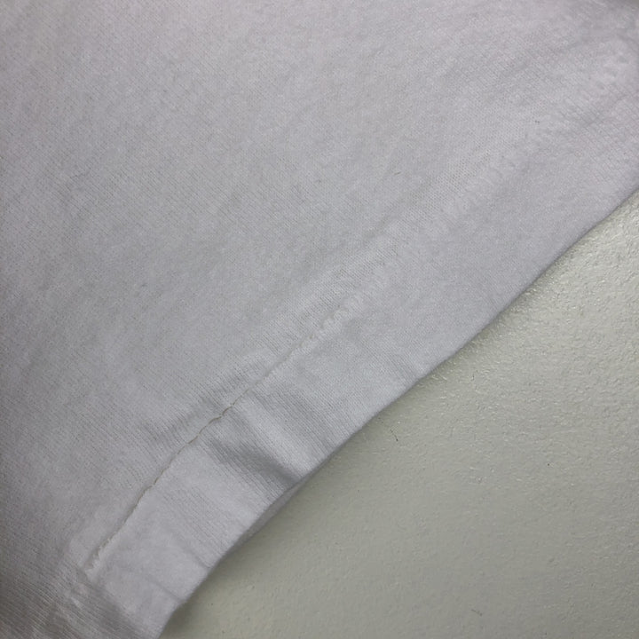 90'S Fruit of the Loom Hard Rock Cafe Advertising T-Shirt Made in Canada Men's L Vintage cotton white type Vintage Second Hand