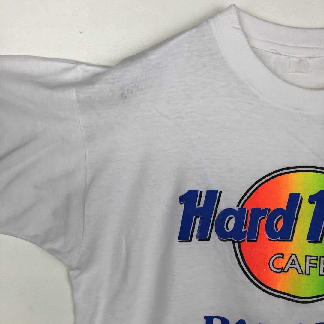 Vintage 90'S Hard Rock Cafe advertising t-shirt, men's size M. cotton white type Vintage Second Hand