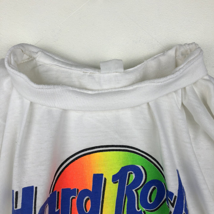Vintage 90'S Hard Rock Cafe advertising t-shirt, men's size M. cotton white type Vintage Second Hand