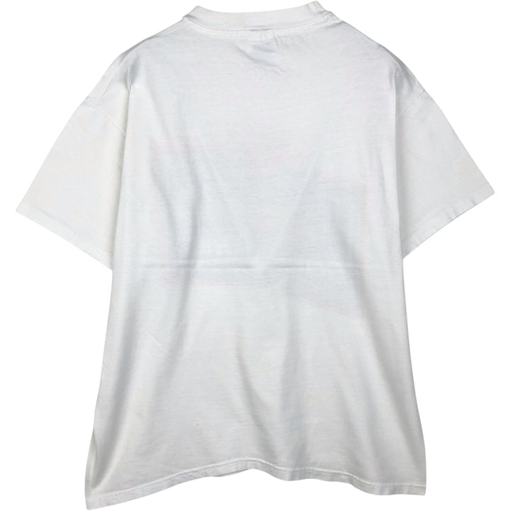 Hanes MILLER Advertising T-Shirt, Men's Size L (approx.) cotton white type Vintage Second Hand
