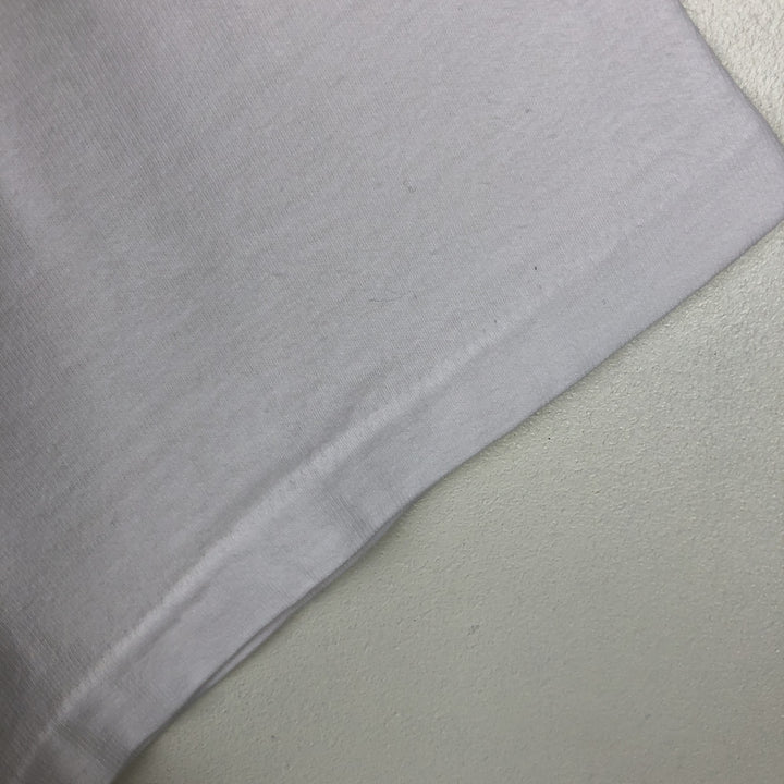 Hanes MILLER Advertising T-Shirt, Men's Size L (approx.) cotton white type Vintage Second Hand
