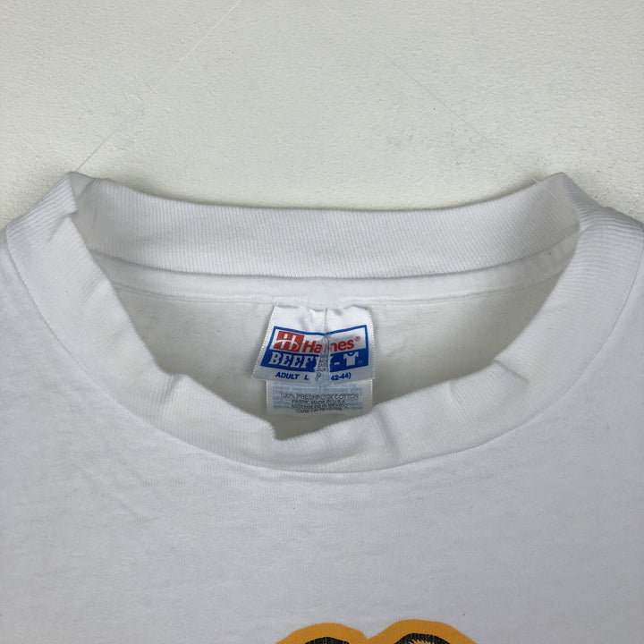 Hanes MILLER Advertising T-Shirt, Men's Size L (approx.) cotton white type Vintage Second Hand