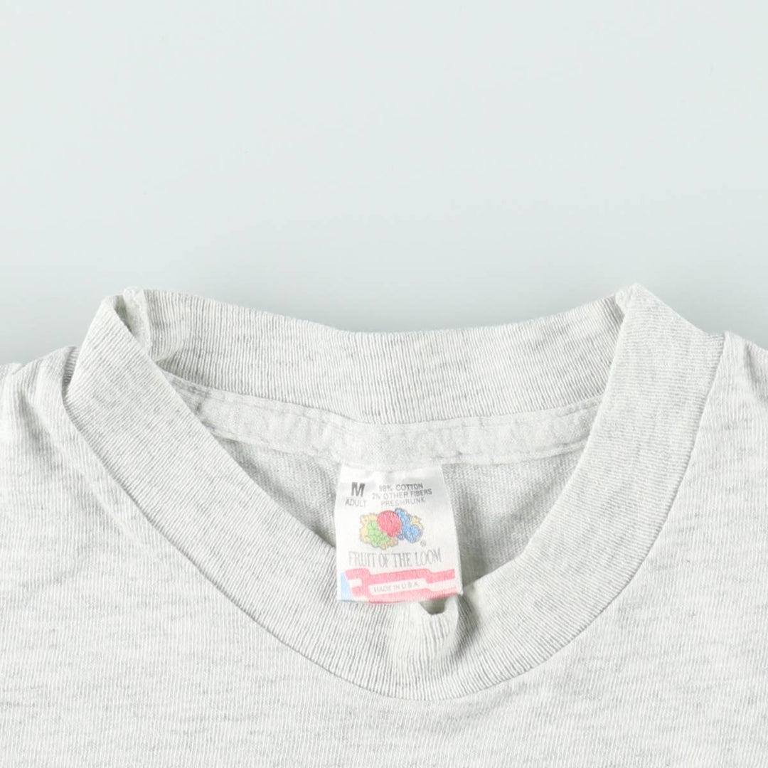 90'S Fruit of the Loom Coca-Cola Advertising T-Shirt, Made in USA, Men's Size M (approx.), Vintage cotton gray type Vintage Second Hand