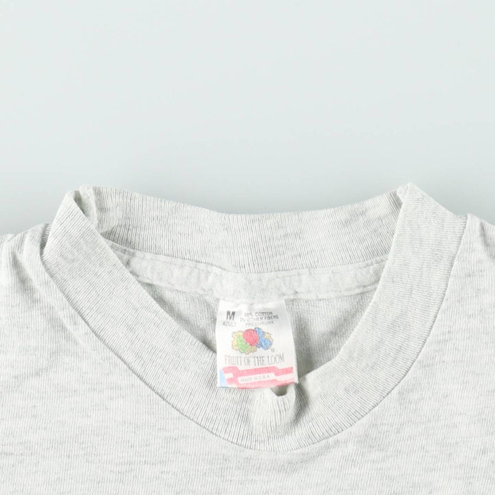 90'S Fruit of the Loom Coca-Cola Advertising T-Shirt, Made in USA, Men's Size M (approx.), Vintage cotton gray type Vintage Second Hand